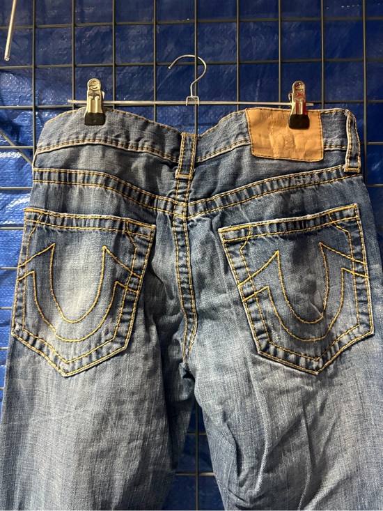 True Religion Denim - True Religion Blue Denim Jeans with Contrast Stitching